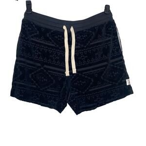 Chubbies Velour Black The Crop Circles 5.5" Short Size Small